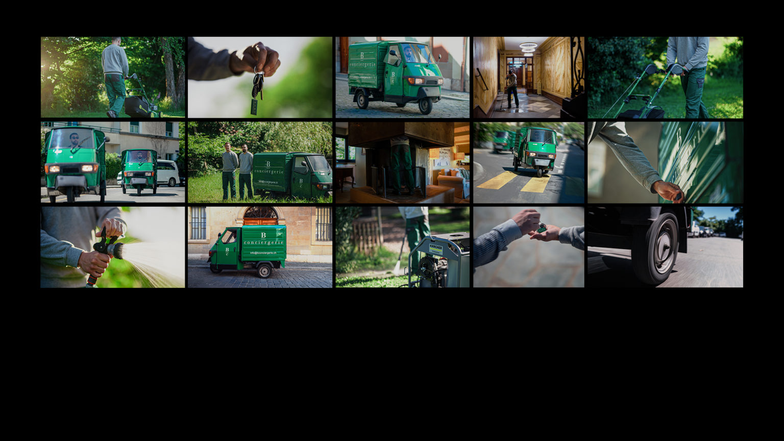 photographies mises en avant. Photoshooting de b conciergerie, piaggio ape, clés